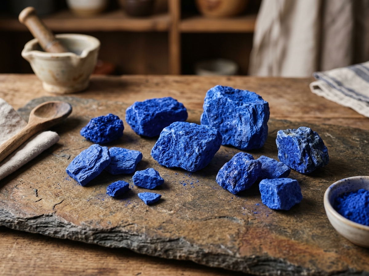 Authentic Moroccan Nila Zarqa Lumps Raw Cosmetic Material